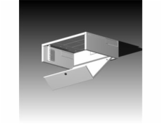 Rack Typ 3-12U/400 plechové dveře, příprava k instalaci (lisované matice z výroby), šedý, IP66