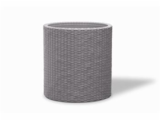 Květináč Keter Cylinder M Silver Grey