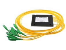 Splitter PLC optický -1x8, 1260-1650nm, ABS box, SC/APC, 1,5m