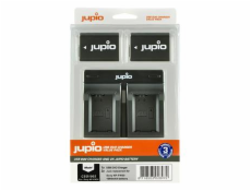 Set Jupio 2x baterie NP-FW50 - 1030 mAh + duální nabíječka