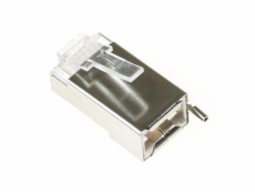 Konektor RJ45 STP 8p8c, Cat 5e, drát, zemnící očko