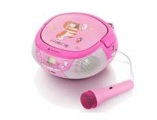 Rádio GoGEN MAXIPREHRAVAC B s CD/MP3/USB, s mikrofonem, růžová/purpurová