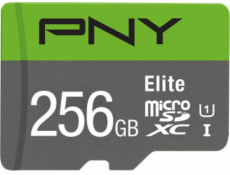 Pamäťová karta PNY Elite MicroSDXC 256 GB trieda 10 UHS-I/U1 A1 V10 (P-SDU256V11100EL-GE)