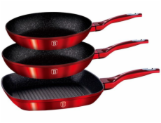 BerlingerHaus sada panvíc mramorovým povrchom BH-1289 Metallic Line