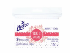 Vatové tyčinky Linteo 160 ks v sáčku, 100% cotton