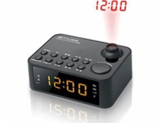 Muse Muse rádiobudík M-178P čierny, 0,9&quot; jantárová LED, so stmievačom