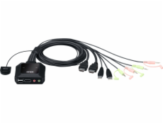 Aten CS-22H ATEN 2-port USB 4K HDMI kábel KVM Switch with Remote Port Selector