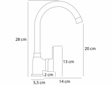 PYRAMIS 090918501 kuchynský faucet Black