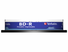 1x10 Verbatim BD-R Blu-Ray 25GB 6x Speed DL Wide Printable CB