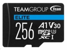 TEAM MicroSDXC karta 256GB ELITE A1 V30 UHS-I U3 (90/45 MB/s) + SD adapter