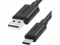 UNITEK USB CABLE USB-A - USB-C 25CM Y-C480BK