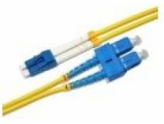 Duplexní patch kabel SM 9/125, OS2, LC-SC, LS0H, 0,5m