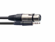 Stagg SAC1MPSXF, kabel XLR/mini JACK, 1m