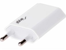 Akyga Síťová USB nabíječka 240V 1000mA 1xUSB bílá