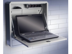Technický bezpečnostný kábel Nástenná bezpečnostná skriňa pre notebook s policou a zámkom (026845)