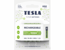 Tesla AAA RECHARGEABLE+ nabíjecí Ni-MH 800 mAh, 4 ks, ND