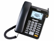 MaxCom MM28DHS, stolní GSM telefon, černá