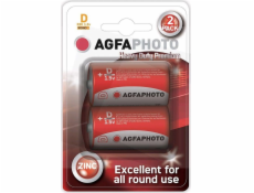 AgfaPhoto zinková baterie R20/D, blistr 2ks