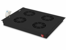 Digitus 19"" větrací jednotka 1U, 4 ventilátory, černá
