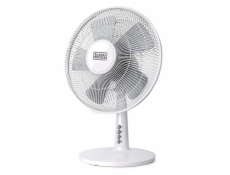 Ventilátor Black+Decker, BXEFD40E, stolní, 3 stupně rychlosti, funkce oscilace a náklonu, 5 výkonných lopatek, síťovaná mřížka, tichý provoz