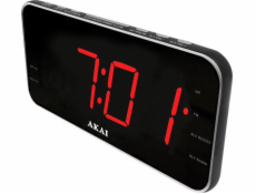 Radiobudík AKAI, ACR-3899, černý, digitální, 40 stanic, velký LCD displej