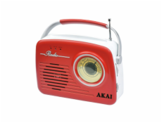 Rádio Akai, 9204486 | APR-11R RED, v retro stylu
