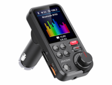 Transmiter AKAI, FMT-93BT, Bluetooth 5.0, barevný LCD displej 1,8 , mikrofon, USB, MP3, WMA, APE, FLAC, WAV
