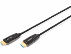 Digitus HDMI 2.1 AOC hybridný optický kábel, Type A M/M, 15m, UHD 8K@60Hz, CE, gold,