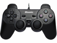 MSONIC GAMEPAD MN3329BK Wired USB controller PC/PS3 Black