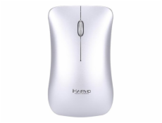 Myš Marvo DWM102SL, optická, bezdrátová, kancelářská, 1600DPI, stříbrná