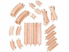 koľaje Bigjigs Set 24 dielov