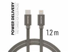 Swissten Kabel Textile Usb-C/Ligh 1,2M G