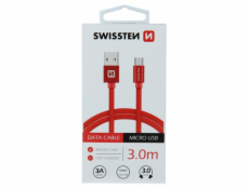 Swissten Kabel Textile Micro Usb 3,0M R