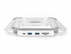 DIGITUS Variable Notebook Stand with integr. USB-C Hub 8 Port