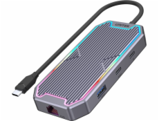 Unitek Hub USB-C HDMI 2.0 RJ45 3 5mm 100W 10Gbps