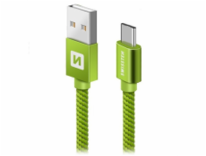 Swissten Kabel Textile Usb-C 2,0 M Green