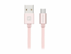 Swissten Kabel Textile Micro Usb 0,2 M P