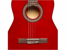 Stagg SCL50 3/4-RED, klasická kytara 3/4, červená