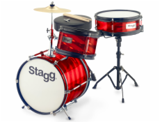 Stagg TIM JR 3/12B RD, dětská bicí sada, červená