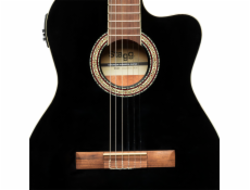 Stagg SCL60 TCE-BLK, elektroakustická klasická gitara 4/4, čierna