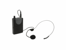 QTX QHS-863.8 UHF náhlavní mikrofonní set pro QTX zvukové systémy, 863.8 MHz