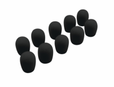 Omnitronic UHF-100 mikrofonní protivětrné kryty, černé, 10ks