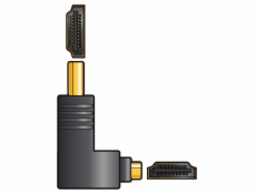 AV:link lomená redukce HDMI samec - HDMI samice