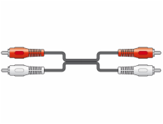 AV:link kabel 2x RCA samec - 2x RCA samec, 5m