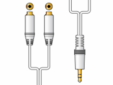 AV:link redukce 1x Jack 3.5mm stereo samec - 2x Jack 3.5 mm stereo samice