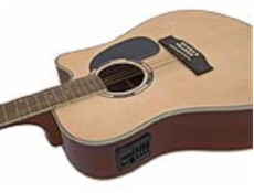 Dimavery DR-612, elektroakustická 12-ti strunná kytara, přírodní