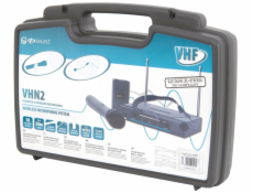 QTX VHF-N2 bezdrátový mikrofon, 2 kanálový, 174,1 + 175 MHz