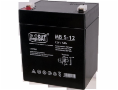 MPL megaBAT MB 5-12 batérie do UPS Olovená VRLA AGM 12 V 5 Ah Čierna