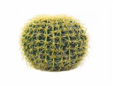 Kulatý zlatý kaktus, 37cm