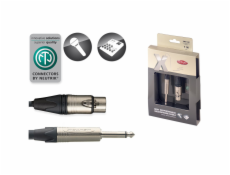 Stagg XMC1XP, kabel JACK/XLR, 1m